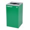 Alpine Industries 87 Gal. 3-Stream Steel Blue Mixed, Green Compost, and Black Commercial Trash Can Station ALP4450-BLK-KIT37 - alternate 4